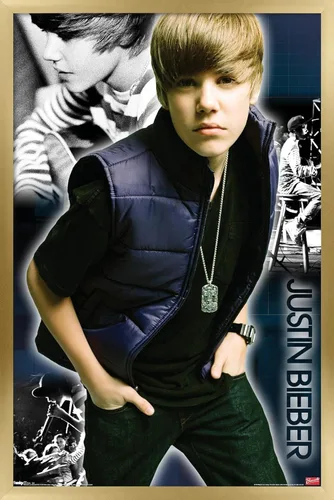 Vista 20 de Trends International Justin Bieber - Póster de pared genial, 14.725 x 22.375 pulgadas, versión enmarcada de madera de granero