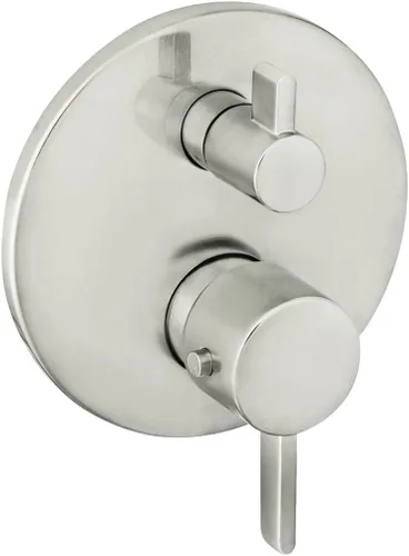 Vista 7 de hansgrohe Ecostat 04233820 - Moderna válvula de ducha con equilibrio de presión en níquel cepillado