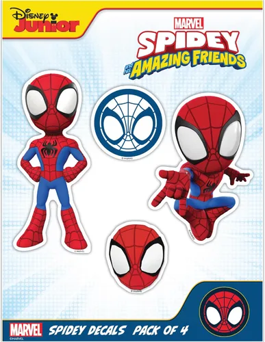Vista 15 de Marvel Spidey and His Amazing Friends Calcomanías - Juego de 4 calcomanías de vinilo Ghost-Spider Gwen Stacy para automóvil, botella de agua