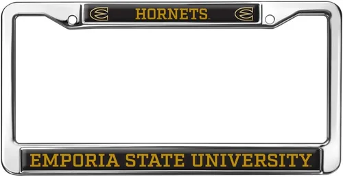 Vista 123 de Texas A&M University - Texarkana Mascot - Marco de metal estándar para placa de matrícula de tamaño completo