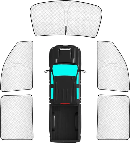 Vista 62 de KMF 6 piezas de parasoles gruesos para Mazda 3 Hatchback (No Sedán) 2014-2018 Accesorios, parasoles completos para parabrisas y ventanas de coche
