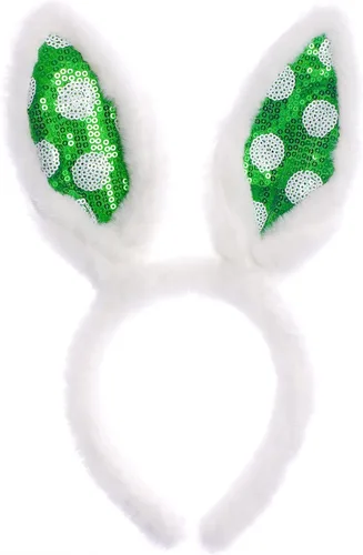 Vista 5 de Bunny Ears Headbands 2pc,Cute Soft Touch Christmas Rabbit Ears Headband
