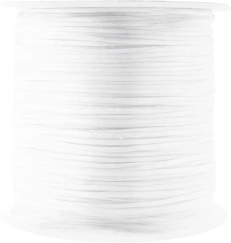 Vista 52 de Mandala Crafts Cordón de nailon satinado de 1/64 pulgadas (0.024 in), 100 yardas para pulseras, collares, joyas y adornos de macramé