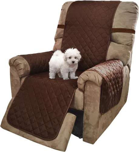 Vista 32 de U-NICE HOME - Fundas para sillas reclinables, reversibles, con correas elásticas, resistentes al agua, con acolchado de diamante, para proteger