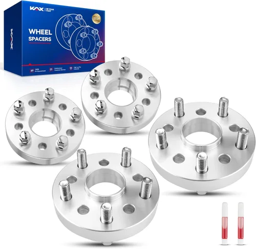 Vista 50 de KAX Espaciadores de rueda 4x4, adaptadores de espaciadores de rueda de 1" con pernos de 1/2" x20, diámetro del cubo de 59 mm, 2 piezas para Xpress