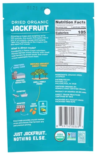 Vista 2 de Mavuno Harvest Fair Trade - Frutas secas orgánicas, jaca