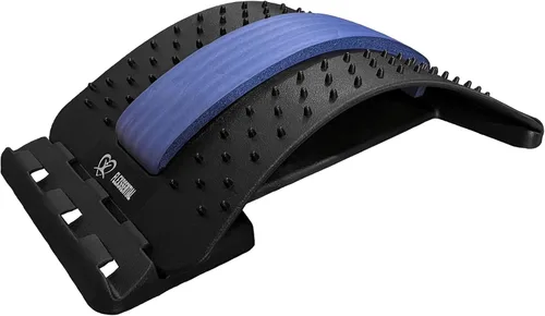 Vista 2 de FLEXSSENTIAL - Dispositivo estirador de espalda para aliviar el dolor de espalda - Soporte lumbar - Cubierta de columna vertebral - Masajeador