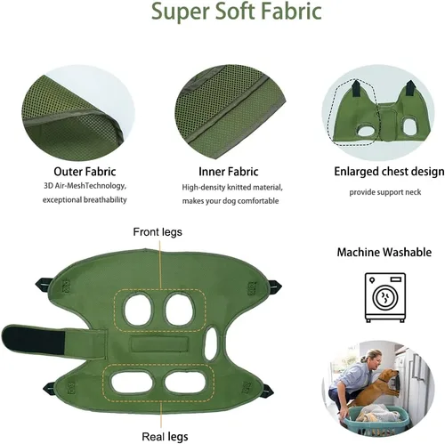 Vista 3 de Mklhgty Hamaca de aseo para perros para recortar uñas y cuidado de oídos/ojos, cabestrillo para aseo con cortaúñas