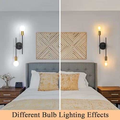 Vista 3 de Sputnik - Lámpara de techo semiempotrada con 2 luces Sputnik para dormitorio, comedor, baño, pasillo, sala de estar