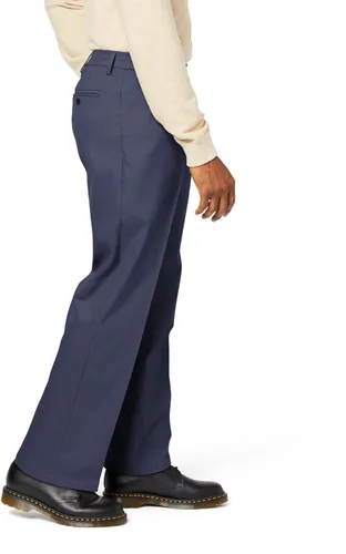 Vista 2 de Dockers Men's Relaxed Fit Signature Khaki Lux Cotton Stretch Pants-Pleated