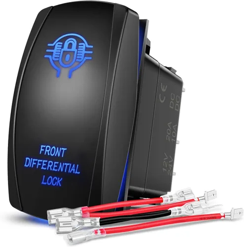 Vista 20 de Nilight Barra de luz LED, soporte para interruptor basculante, kit de carcasa de interruptor de panel de plástico ABS negro, carcasa