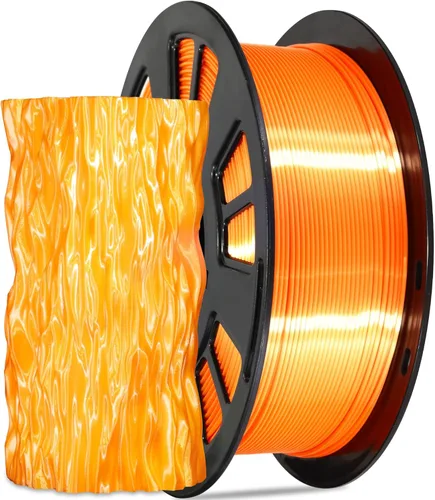 Vista 7 de Paquete de filamento PLA de 1.75 mm para impresora 3D: Brilla en verde oscuro/azul/púrpura/arco iris, un carrete transparente multicolor, cada