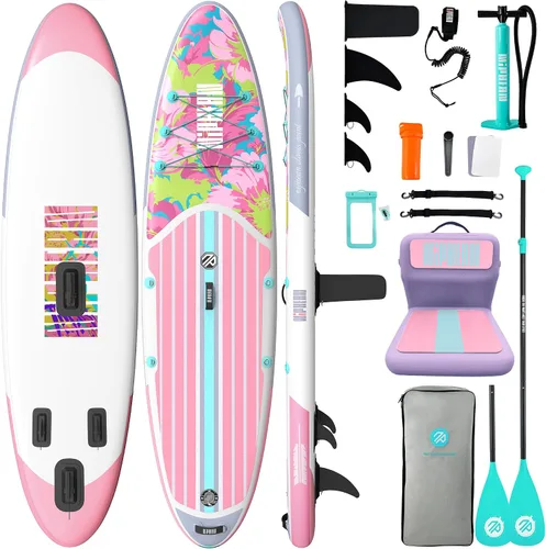 Vista 43 de Niphean Tabla inflable de la paleta con los accesorios 10'6''/12'6" estable Prisa profunda