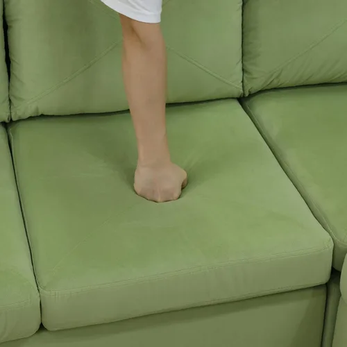 Vista 4 de Juego de sofá modular Max para sala de estar, apartamento, habitación de invitados, sala de juegos y oficina