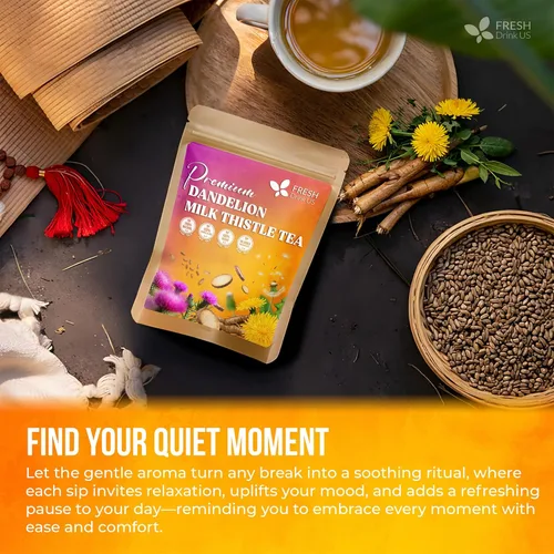 Vista 299 de FreshDrinkUS, 135 bolsas de té de jengibre y cúrcuma premium, ingredientes 100% naturales, mezcla hecha a mano de té de hierbas de cúrcuma