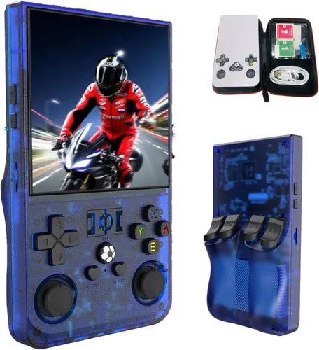 Vista 9 de R36MAX Retro Gaming Console, 4-inch HD IPS Screen Handheld Game Console with 4000mAh Battery, Linux System Handheld Emulator Console with 30+