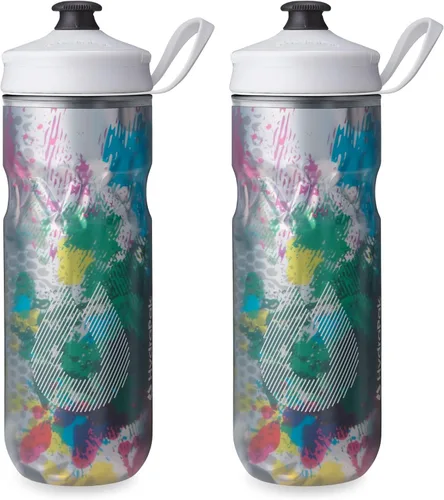 Vista 29 de HydraPak Botella Polar - Botella deportiva de agua aislada Polar - Libre de BPA, botella deportiva y para bicicleta con asa