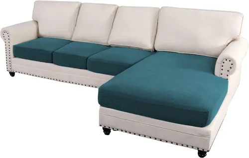 Vista 50 de Fundas para sofá seccional, 3 piezas, fundas de cojín para sofá en forma de L, funda separada para sofá seccional izquierdo y derecho