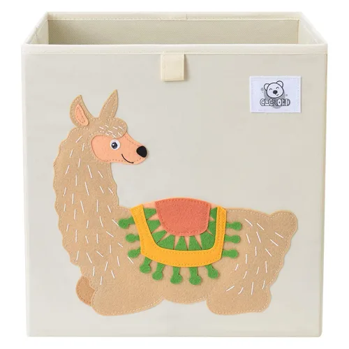 CLCROBD Contenedores plegables de almacenamiento de animales de tela, caja/cofre/organizador para niños pequeños/niños, guardería, sala de juegos,