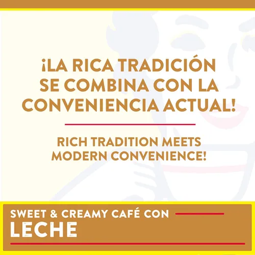 Vista 5 de Café Bustelo Café con Leche - Café expreso con sabor 24 cápsulas Keurig K-Cup