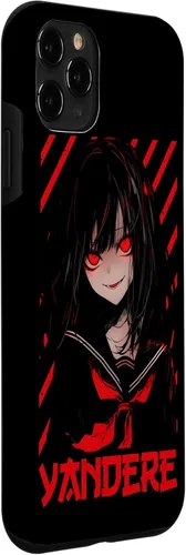 Vista 3 de Funda para iPhone 11 Pro Yandere Anime Girl Kawaii Emo Goth Otaku Anime Manga Lover