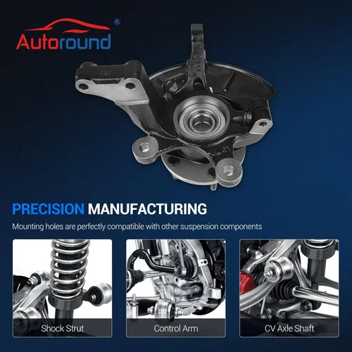Vista 5 de Autoround 698-404 Conjunto de nudillos de dirección de cubo de rueda delantera derecha compatible con Ford Escape 2001-2012, Mazda Tribute