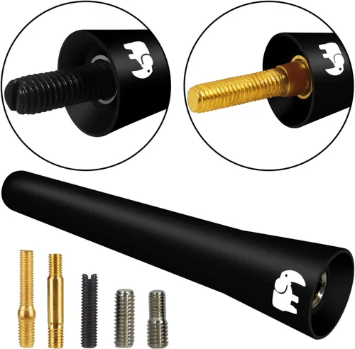 Vista 5 de ONE250 Antena de núcleo de cobre corto de 2.5 pulgadas, compatible con Volkswagen VW - Vento (2010-2023), Beetle (1998-2011), Polo (2000-2017)