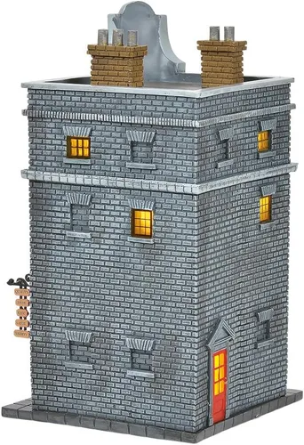 Vista 3 de Departamento 56 Harry Potter Village Edificio iluminado de Weasleys' Wizard Wheezes, 8.11 pulgadas, multicolor