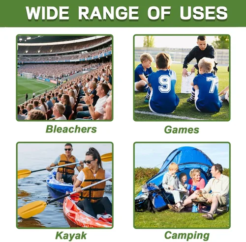 Vista 8 de Esme L&H Stadium Seat Cushions, 3D Mesh Fabric Bleacher Cushion, Portable Stadium Seat Cushion for Bleachers