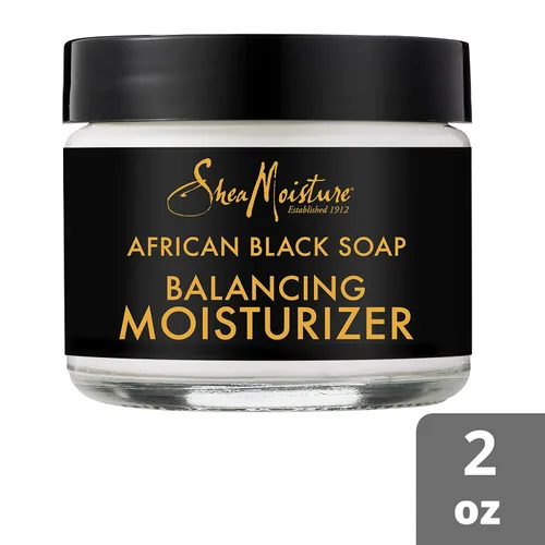 Vista 3 de SheaMoisture - Hidratante equilibrante para piel seca, jabón negro africano con manteca de karité, 2 onzas