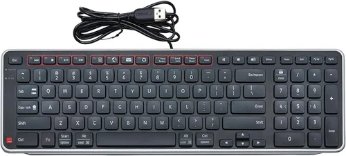 Vista 10 de Contour Balance Keyboard - Teclado ergonómico compacto para aliviar el dolor de muñeca con inclinación ajustable para apoyar, compatible con Negro