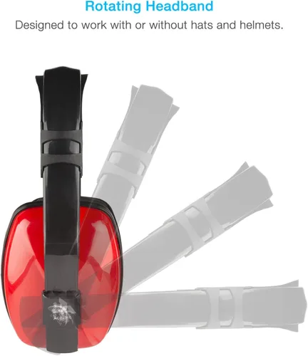 Vista 5 de Cyber Acoustics Professional Safety Lightweight Ear Muffs for Hearing Protection and Noise Reduction