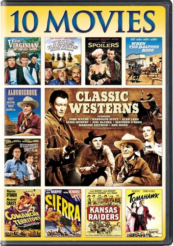 Classic Westerns 10-Movie Collection When Daltons Rode The Virginian Whispering Smith The Spoilers Comanche Territory Sierra Kansas Raiders
