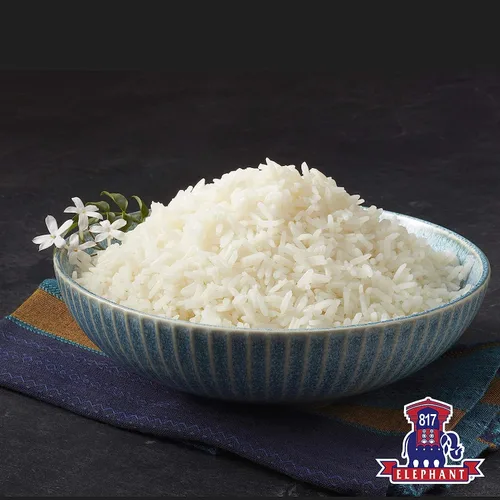 Vista 5 de Arroz jazmín elefante 817 blanco hom mali tailandés, 2 libras (paquete de 2)