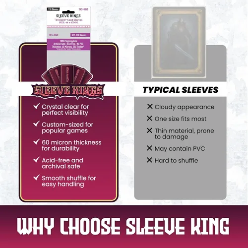 Vista 7 de Mangas cuadradas medianas (2.559 x 2.559 in) paquete de 110, 60 micras