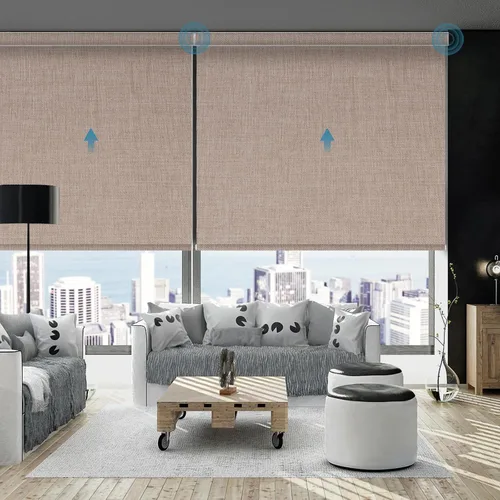 Vista 15 de Persiana Motorizada, Compatible con Homekit Thread-Enabled, Persianas Inteligentes 100% Opacas con Control Remoto, Persiana Enrollable Eléctrica