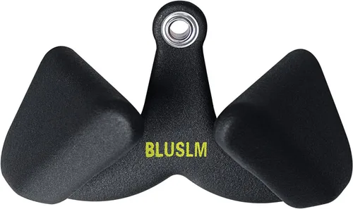 Vista 16 de BLUSLM LAT Pull Down Bar for Cable Machine, LAT Pulldown Attachments T-bar V-bar Cable Attachment for Gym, Back Tricep Strength Training Handle