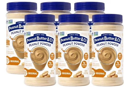 Vista 17 de Peanut Butter & Co. Polvo de proteína de cacahuete de cacao, proyecto verificado sin OMG, sin gluten, vegano, tarro de 6.5 onzas