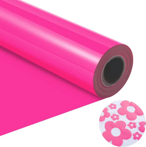 Vista 8 de HTVRONT Rollo de vinilo de transferencia de calor, vinilo HTV rojo de 12 pulgadas x 4 pies para camisetas, vinilo rojo para planchar para todas