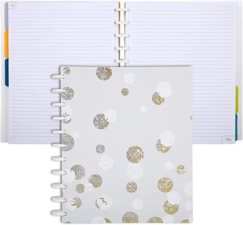 Vista 69 de Talia - Cuadernos de notas con tapas, planificador, personalizables, (Rosa de los 90, Junior (5.5 pulgadas x 8.5 pulgadas))