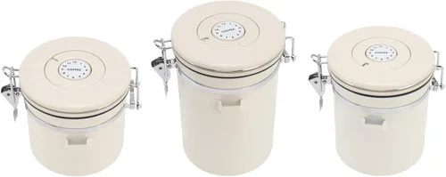 Vista 9 de Restokki Recipiente de café hermético, recipiente de almacenamiento de café con cuchara, para café molido, té, comida y lata (1.2 L)