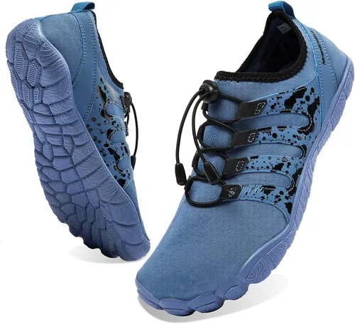 Josaywin Zapatos de agua para hombre de secado rápido, calcetines acuáticos para natación, buceo, surf, piscina, playa, zapatos de punta ancha
