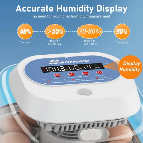 Vista 4 de Sailnovo incubadora de huevos para incubar pollo para niño