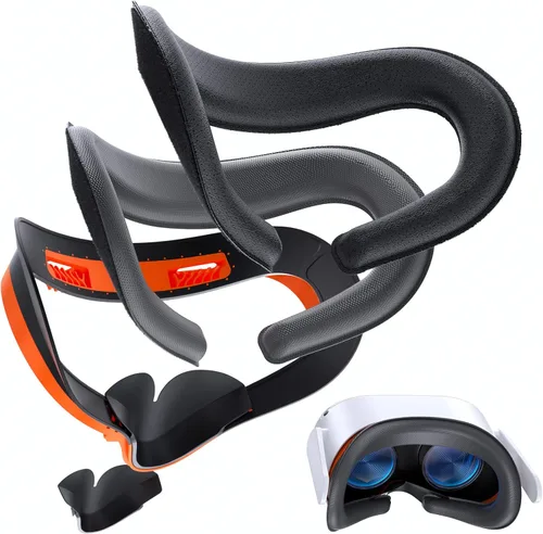 Facial Interface for Quest 2, SOOMFON Face Pad Compatible with OculusMeta Quest 2, Face Cushion with 2 Replacement Pads Soft Face Pads Anti-Light