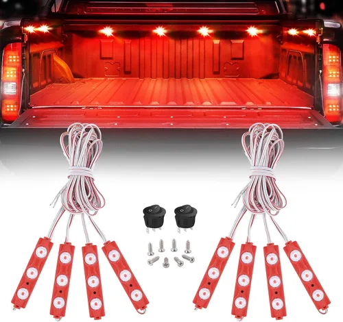 Vista 14 de Nilight 2 tiras de luces estroboscópicas de rejilla de camión de 24 pulgadas, 384 luces LED de emergencia, color ámbar, flexible, intermitente