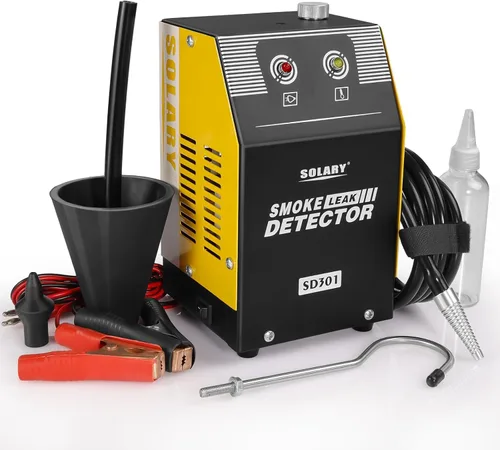 Solary Detector de fugas de máquina de humo automotriz - probador de diagnóstico de vacío EVAP de 12V DC para sistema de tuberías