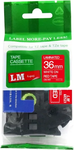 Vista 29 de 2/Pack LMe561 Premium 1.5" Black Print on Blue Label Tape, Compatible with Brother TZe-561 P-Touch Tape 36mm Laminated Replacement Label Tape.