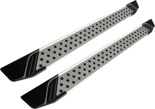 Vista 2 de Black Horse - Estribos de aluminio Vortex de aluminio compatibles con Toyota Highlander 2020-2025, no requiere perforación/corte