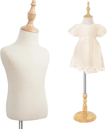 Maniquí Infantil, Ajustable para Niños y Bebés para Exhibición de Ropa y Bufandas en Tienda, 2-3 Años de Edad