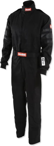 Vista 9 de RaceQuip® 110006RQP 110 Series Traje de conducción de 1 pieza - SFI 3.2A/1 - Negro - XL